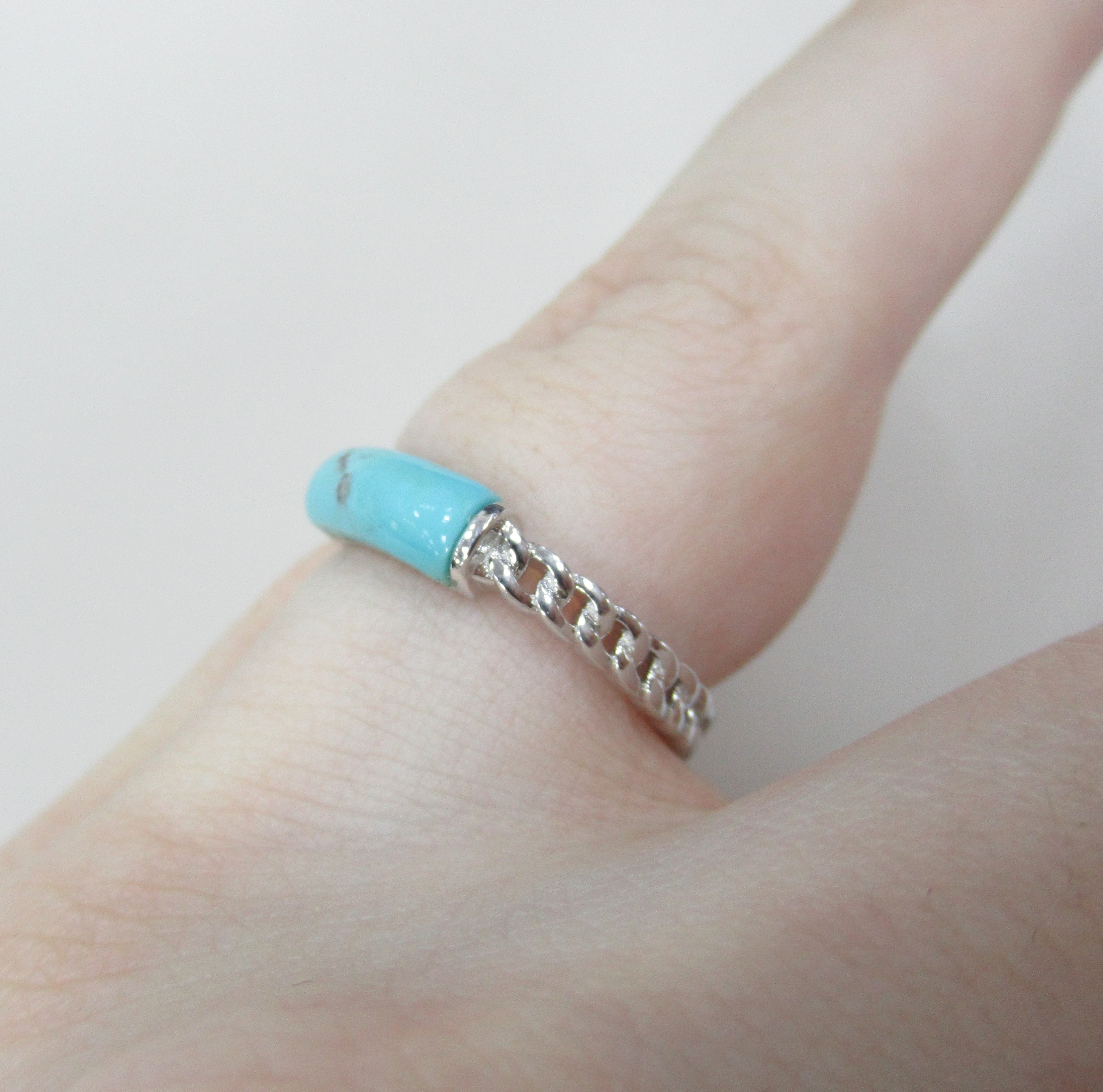 Серебряное кольцо с бирюзой